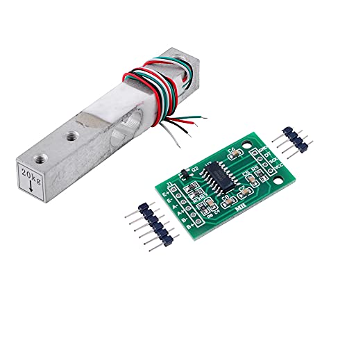 Stemedu 20 KG Wägezelle Gewicht Sensor Wägesensor HX711 AD Verstärker Modul Digitale Skala Drucksensor für Arduino Raspberry Pi Stemedu 20 KG Wägezelle Gewicht Sensor Wägesensor HX711 AD Verstärker Modul Digitale Skala Drucksensor für Arduino Raspberry Pi von Stemedu