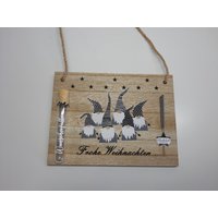 Wichtelboard I Wichtelgeschenk Geldgeschenk Zu Weihnachten Geschenkeset Wandboard Wunscherfüller von Stempelfapi