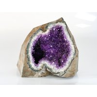 Extra Große Amethyst Geode 10, 8 Pfund | Statement Amethystkristall Hochwertige Amethystkathedrale Tiefviolette Amethyst-Geode von StenaGems