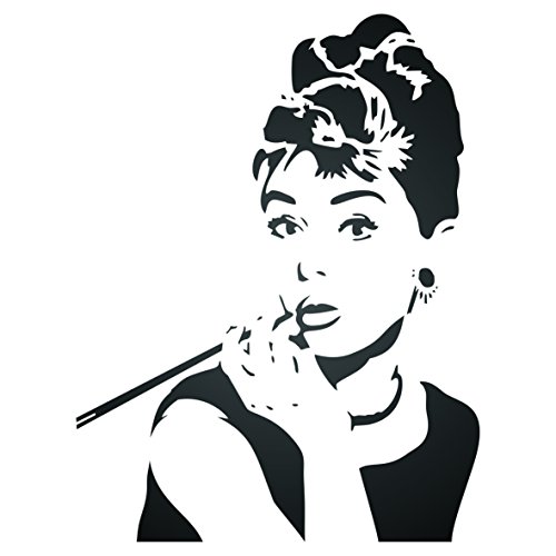 Audrey Hepburn Schablone -16.5 x 21.5cm - S von Craft Kreatively