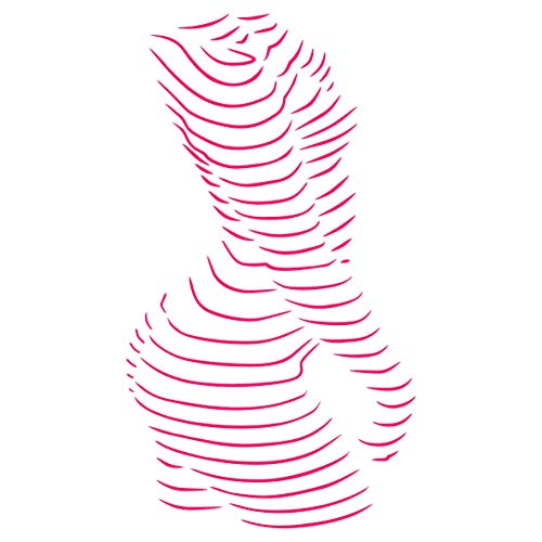 Body Wall Art Schablone, 11,43 x 21,59 cm (S) – Frau Körper Umriss Silhouette Dekorative Schablonen Schablone zum Malen von Craft Kreatively