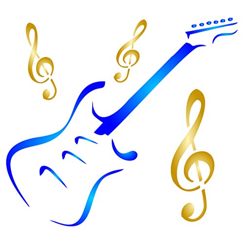 Craft Kreatively Gitarre Schablone - 12.5 x 11.5cm - S von Craft Kreatively