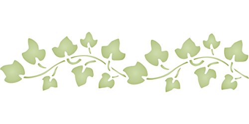 Efeu-Schablone, wiederverwendbar, 15 x 7,5 cm von Stencil Company