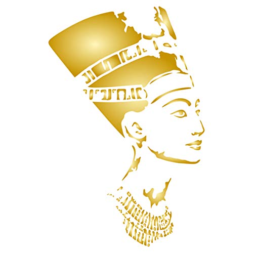 Nofretete Schablone 16,5 x 25,5 cm (S) – Klassische Ägyptische Königin Statue Schablonen von Stencil Company