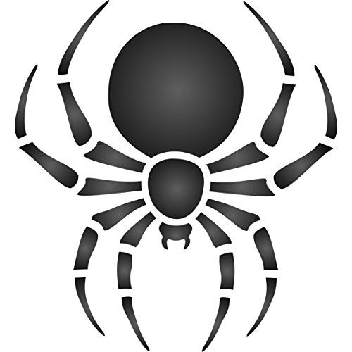 Spinnen-Schablone – 7 x 7,5 cm (M) – wiederverwendbare Halloween-Tier-Insekten-Wand-Schablone von Stencil Company