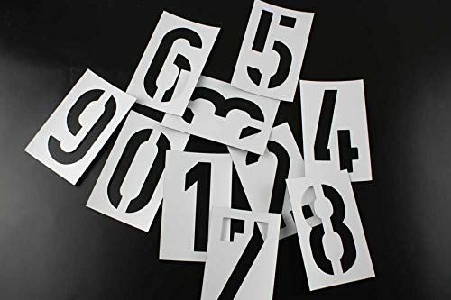 50mm Magnet-Zahlenschablonen nach DIN 1451, Zahlenhöhe 5cm von stencilBOY