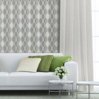 Blatt Wiederholung All Over Wallpaper Stencil/Wiederverwendbare Schablonen Diy Wohnkultur Interieur Feature Wall Tapetenalternative von StenciledUp