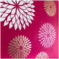 Dahlie Wandschablone Wiederverwendbares Blumenmuster, Wallpaper Alternative von StenciledUp