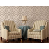 Einfache Wiederverwendbare Damast-Wandschablone Diy Home Decor von StenciledUp