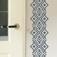 Safi Tapete Wandschablone/Wiederverwendbare Schablonen Diy Wohnkultur Innenräume Feature Wand Tapetenalternative von StenciledUp