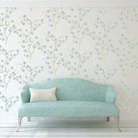 Sakura Cherry Blossom Wallpaper Schablone Wiederverwendbare Tapete von StenciledUp