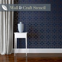 Wandschablone Moorish Stern, Sich Wiederholendes Muster Zum Bemalen Von Wänden. Einfache Bemalte Wand - Und Bastelschablone. Erstellen Sie Eine von StenciledUp