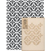 Geometrisch Wiederverwendbare Wandschablone Aus Kunststoff // 65x95cm Ann Damask Nahtlos Repetitive Allover Muster Vorlage von StencilsNakleo