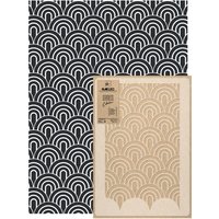 Geometrisch Wiederverwendbare Wandschablone Aus Kunststoff // 65x95cm New York Nahtlos Repetitive Allover Muster Vorlage von StencilsNakleo