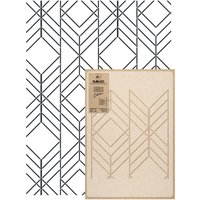 Kinder Wiederverwendbare Wandschablone Aus Kunststoff // 65x95cm Vertical Lines Nahtlos Repetitive Allover Muster Vorlage von StencilsNakleo