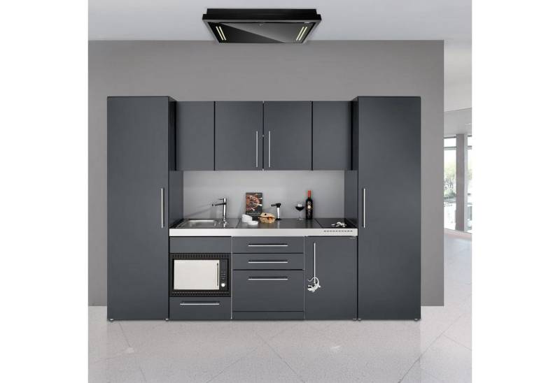 Stengel Küchenzeile 300 cm Küchenblock mit Elektrogeräten, Exklusive Metallküche, Luxuriöses Design, langlebige Materialien, top Komfort. von Stengel