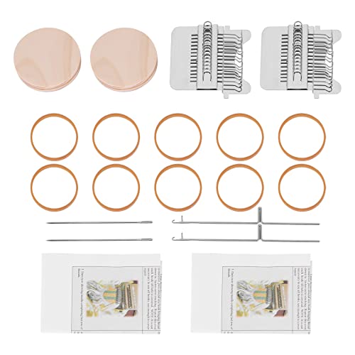 Steowsey 2 Sets Kleiner Webstuhl Speedweve Typ Weben Werkzeug Mach Es Selbst Speedweve Stopfen Werkzeug Mini Spaß Flicken Webstuhl (14 Haken) von Steowsey