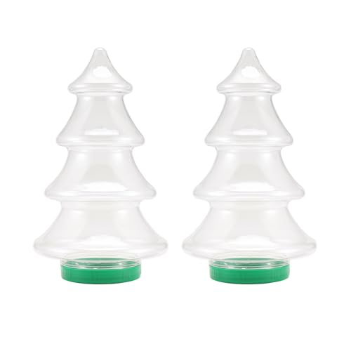 Steowsey 2 StüCk Bonbon GläSer Weihnachten FöRmige Kunststoff Keksdosen mit Deckel SchöNe SüßIgkeiten Lagerung Vorratsflaschen 1,55L Steowsey 2 StüCk Bonbon GläSer Weihnachten FöRmige Kunststoff Keksdosen mit Deckel SchöNe SüßIgkeiten Lagerung Vorratsflaschen 1,55L von Steowsey