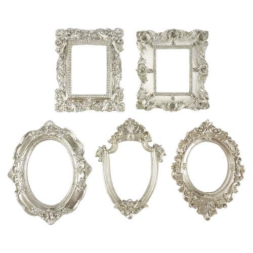 Steowsey 5 StüCke Vintage Harz Bilder Rahmen Oval Rechteck Rahmen, Tisch Platte Schmuck Display Rahmen für Fotografie Haus Steowsey 5 StüCke Vintage Harz Bilder Rahmen Oval Rechteck Rahmen, Tisch Platte Schmuck Display Rahmen für Fotografie Haus von Steowsey