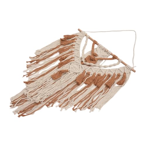 Steowsey Handgewebte Farbige Makramee-Wandbehang-Verzierung, BöHmische Handwerksdekoration, WunderschöNer Wandteppich für Zuhause, Wohnzimmer, Dekoration A Steowsey Handgewebte Farbige Makramee-Wandbehang-Verzierung, BöHmische Handwerksdekoration, WunderschöNer Wandteppich für Zuhause, Wohnzimmer, Dekoration A von Steowsey