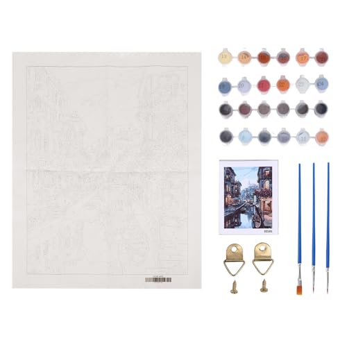 Steowsey Malen Nach Zahlen DIY Acryl Malerei Kit für Kinder & Erwachsene 40X45Cm Stille mit 3 Pinseln Steowsey Malen Nach Zahlen DIY Acryl Malerei Kit für Kinder & Erwachsene 40X45Cm Stille mit 3 Pinseln von Steowsey