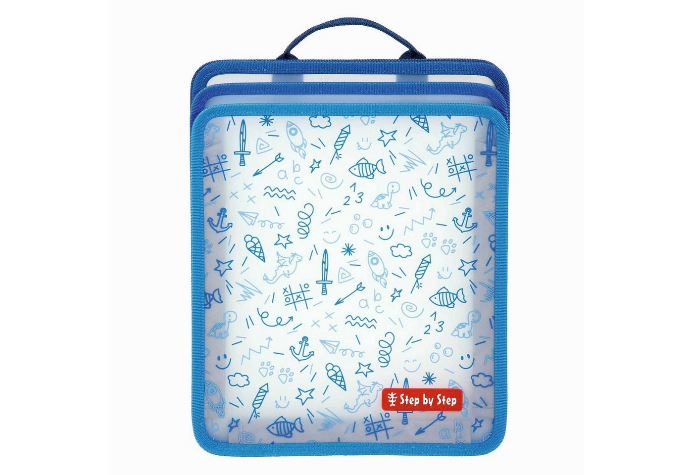 Step by Step Aufbewahrungsbox Faltbare Heftbox Blau von Step by Step