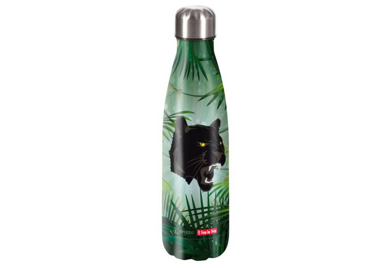 Step by Step Trinkflasche Isolierte Edelstahl - Trinkflasche 500ml (Wild Cat Chiko) von Step by Step