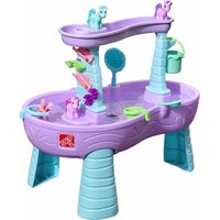 Rain Showers Wasserspieltisch Einhorn / Unicorn Großer Wassertisch mit 13-teiligem Zubehörset Garten Wasser Spieltisch für Kinder in Violett und Blau von Step2