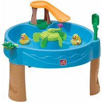 Duck Pond Wasserspieltisch Kleiner Wassertisch mit 6-teiligem Zubehörset Garten Wasser Spieltisch für Kinder - Gelb - Step2 von Step2