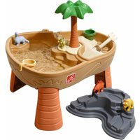 Dino Dig Sand & Wassertisch mit Dinosaurier & Jungle Wasserspieltisch für Kinder mit 7-teiligem Zubehör Set Wasserspielzeug / Sandtisch für den von Step2