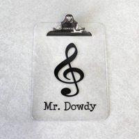 Musik Clipboard - Personalisierte Lehrer Klemmwand Geschenk Personalisiertes Wertschätzung Unterricht Musik Clipboard - Personalisierte Lehrer Klemmwand Geschenk Personalisiertes Wertschätzung Unterricht von StepOfFaithGifts