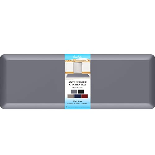 StepRite 1.2 cm dicke Küchenmatte, Anti-Müdigkeit-Matte, Küchenteppiche, Küchendekoration, rutschfest, schmutzabweisend, wasserdichte Küchenmatten, Schreibtischmatte für Küche, grau, 43.2x119.8 cm StepRite 1.2 cm dicke Küchenmatte, Anti-Müdigkeit-Matte, Küchenteppiche, Küchendekoration, rutschfest, schmutzabweisend, wasserdichte Küchenmatten, Schreibtischmatte für Küche, grau, 43.2x119.8 cm von StepRite