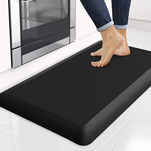 StepRite Küchenmatten, 17 x 71 cm, rutschfest, schmutzabweisend, wasserdicht, Küchenmatten für Boden, gepolsterter Anti-Ermüdungs-Teppich für Küche, Büro, Spüle, Schwarz StepRite Küchenmatten, 17 x 71 cm, rutschfest, schmutzabweisend, wasserdicht, Küchenmatten für Boden, gepolsterter Anti-Ermüdungs-Teppich für Küche, Büro, Spüle, Schwarz von StepRite