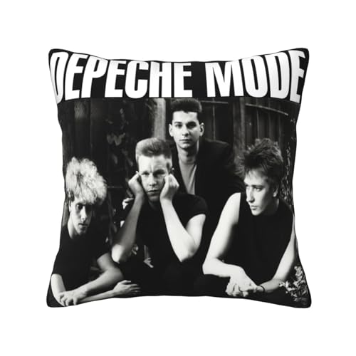 De&PE&Che Music Band Kissenbezug, Vintage-Kissenbezug für Wohnzimmer, Schlafzimmer, Sofa, Stuhl 18"x18" De&PE&Che Music Band Kissenbezug, Vintage-Kissenbezug für Wohnzimmer, Schlafzimmer, Sofa, Stuhl 18"x18" von Stepgrais