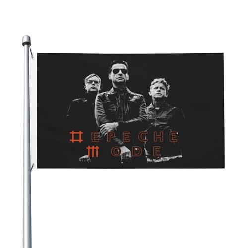 De&PE&Che music band Flag 3x5 Fuß Gartenflagge Musikbanner Windward-Flagge Lustige Flagge für Gartenhaus-Heimdekoration von Stepgrais