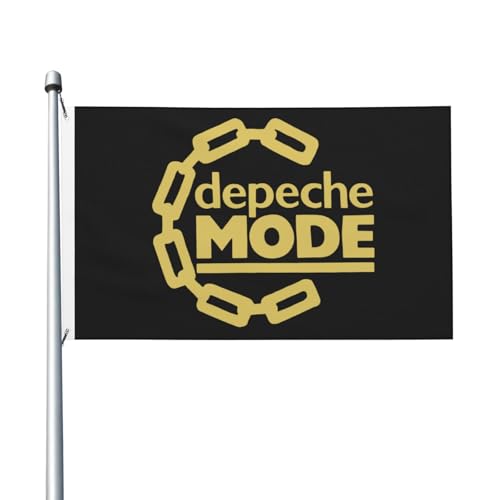 De&PE&Che music band Flag 3x5 Fuß Gartenflagge Musikbanner Windward-Flagge Lustige Flagge für Gartenhaus-Heimdekoration von Stepgrais