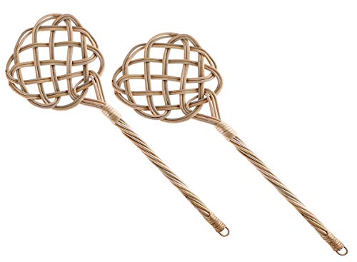 Stephans Möbelbörse 2X Rattan Teppichklopfer Polsterklopfer Teppich Klopfer Ausklopfer handgearbeitet 76cm von Stephans Möbelbörse