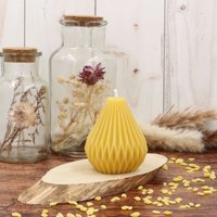 Bienenwachskerze Mit Honigduft | Handgemachte Kerze Aus Nachhaltigem Bienenwachs Natur Duftkerze Tischdeko Natürlichem Raumduft von StephanusManufaktur