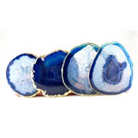 Achat Untersetzer - 4Er Set Blaue Getränke Bar Dekor von StephenDEvans