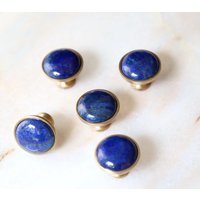 Lapis Lazuli Knauf - Blauer Möbelknopf Schrankknopf Celestial Spirit von StephenDEvans