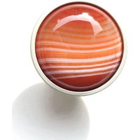 Roter Achat Steinknopf - Saturn Sunset Schubladengriff von StephenDEvans