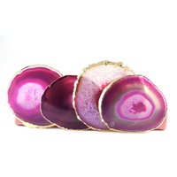 Untersetzer Geschenk - 4 Achat Pink 4Er Set von StephenDEvans