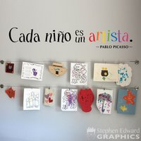 Cada Niño Es Un Artista Wandtattoo Kinder-Kunstwerk Cada Niño Es Un Artista Wandtattoo Kinder-Kunstwerk von StephenEdwardGraphic