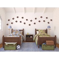 Dinosaurier Fußabdrücke Wandtattoo Set Junge Schlafzimmer Dekor von StephenEdwardGraphic