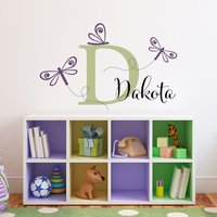 Libellen-Wandtattoo-Set | Benutzerdefinierte Mädchen Dekor von StephenEdwardGraphic