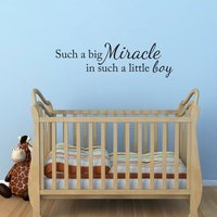Miracle Little Boy Aufkleber - Kinderzimmer Wanddekoration von StephenEdwardGraphic