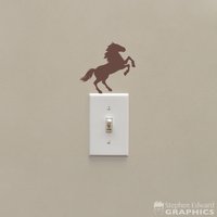 Pferd Lichtschalter Aufkleber | Mädchen-Schlafzimmer-Dekor von StephenEdwardGraphic