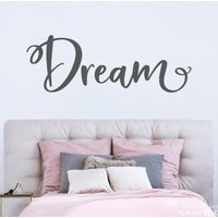 Traum Aufkleber | Schlafzimmer Wand Dekor Wandsticker Vinyl von StephenEdwardGraphic