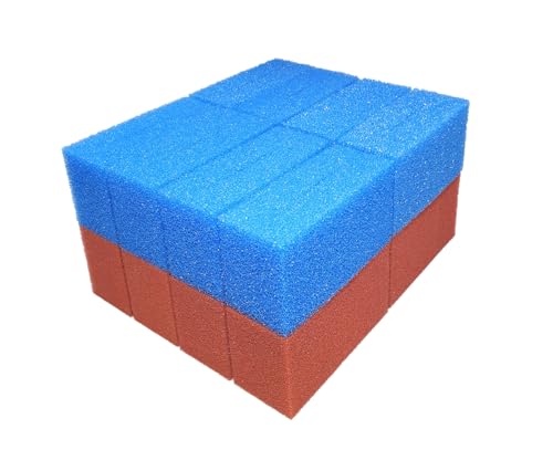 Steppan 16 Filterschwämme 8 x BLAU und 8 x ROT geschlitzt für Biotec 12 + 12 Screenmatic 21,5 x 10 x 9 cm BLAU Grob = PPI 10 ROT Fein = PPI 30 Steppan 16 Filterschwämme 8 x BLAU und 8 x ROT geschlitzt für Biotec 12 + 12 Screenmatic 21,5 x 10 x 9 cm BLAU Grob = PPI 10 ROT Fein = PPI 30 von Steppan