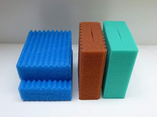 Steppan 4 Filterschwämme 2 x Blau gewellt 1 x Rot gewellt und 1 x Grün glatt passend für Oase Biotec 5.1. und Oase BioSmart 18000 Steppan 4 Filterschwämme 2 x Blau gewellt 1 x Rot gewellt und 1 x Grün glatt passend für Oase Biotec 5.1. und Oase BioSmart 18000 von Steppan